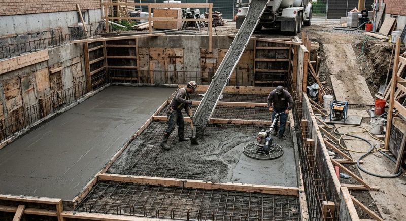 Basement Concrete Installation in Glenside, PA