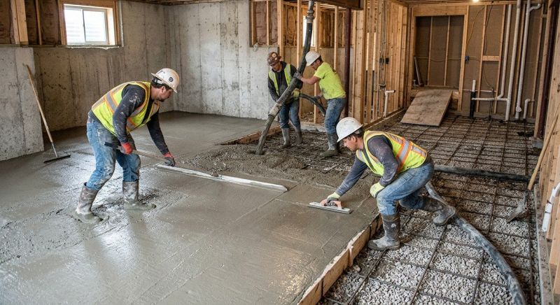 Basement Concrete Installation in Camden County, NJ