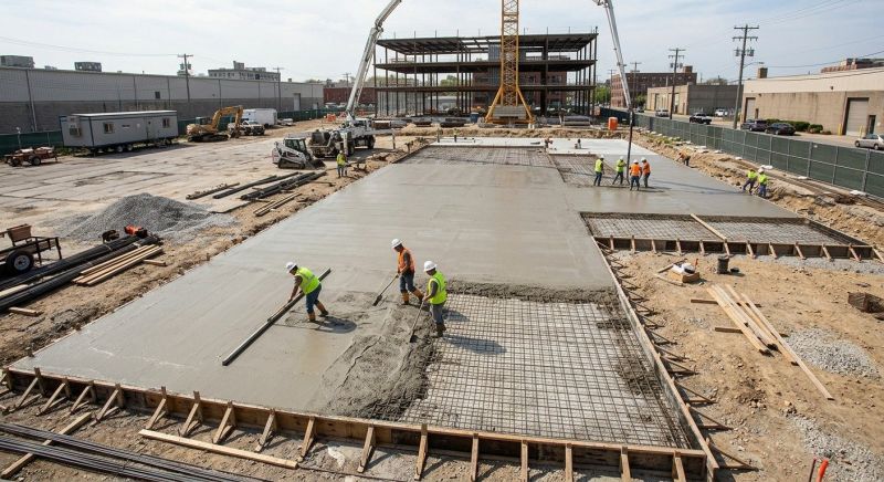 Commercial Slab Construction in Birmingham, NJ