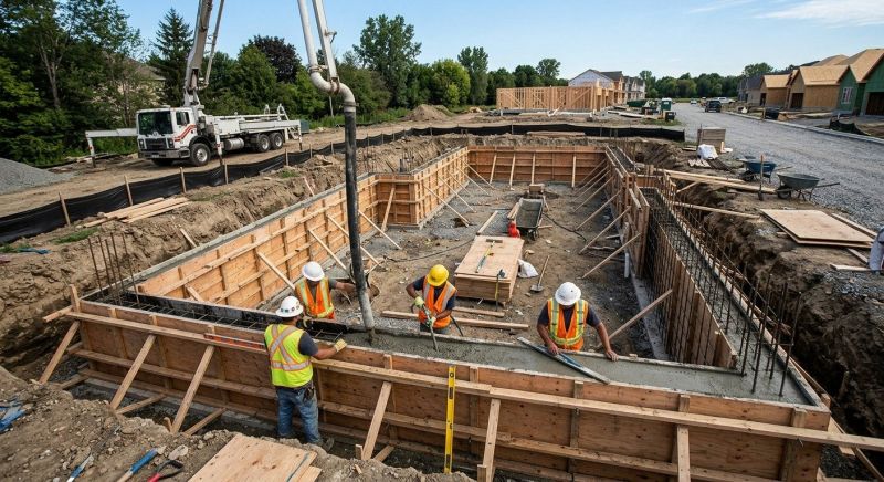 Concrete Foundation Installation in Monroeville, NJ