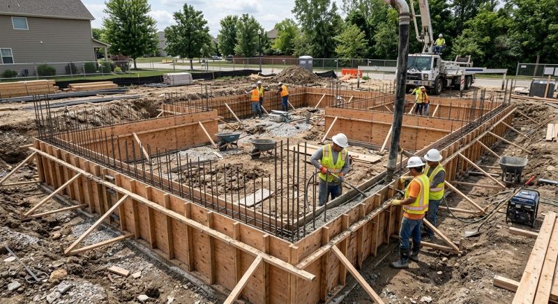 Foundation Construction in Huntingdon Valley, PA