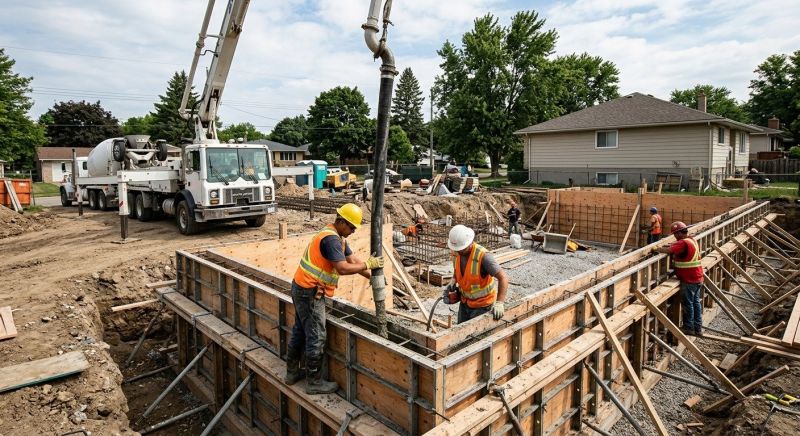 Foundation Wall Pouring in Burlington, NJ