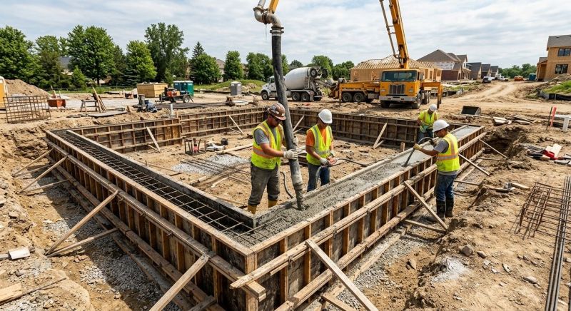 Foundation Wall Pouring in Camden County, NJ