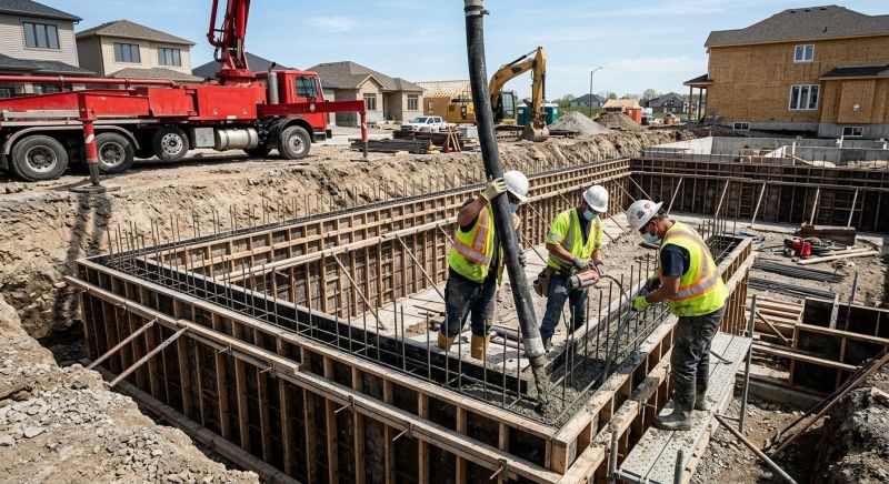 Foundation Wall Pouring in Moorestown, NJ