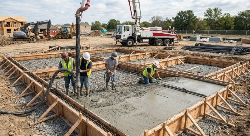 Poured Foundation Installation in Camden County, NJ